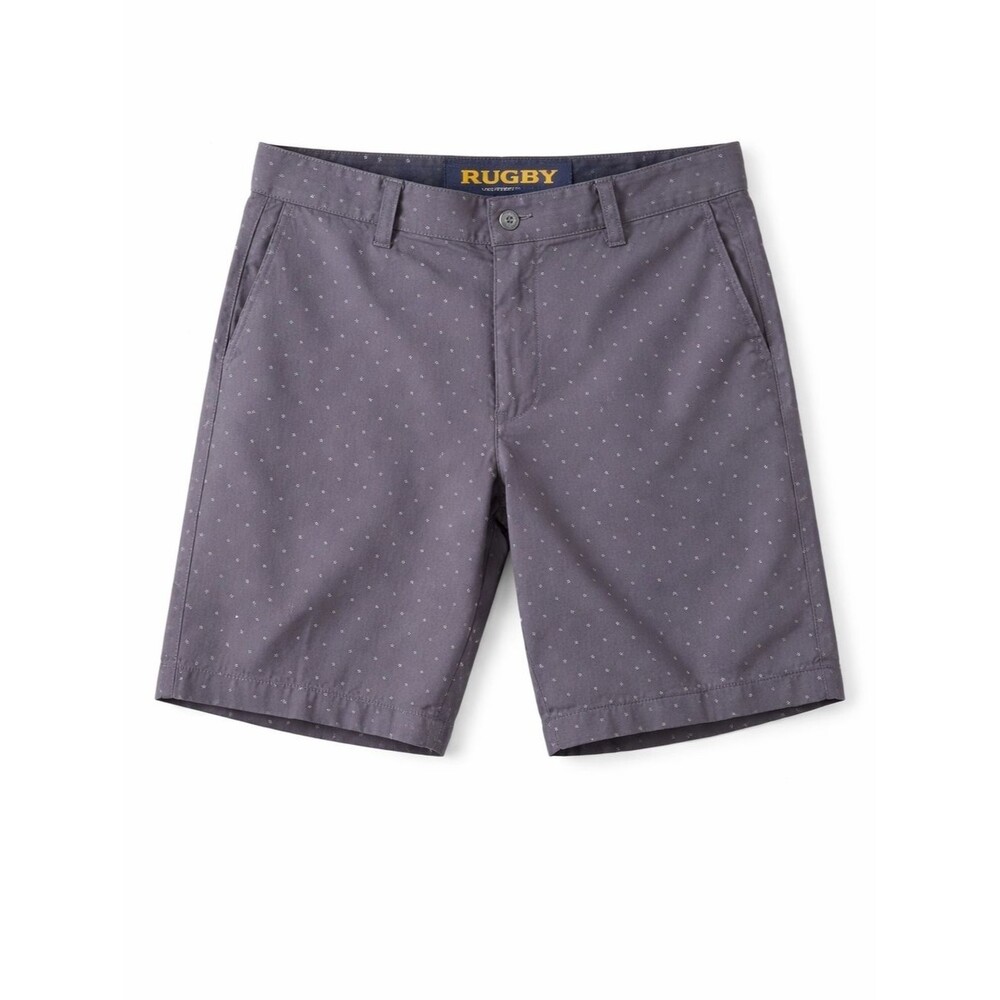 Rugby Ralph Lauren Shorts Mens 32 Gray Polka Dot Chino Preppy Casual